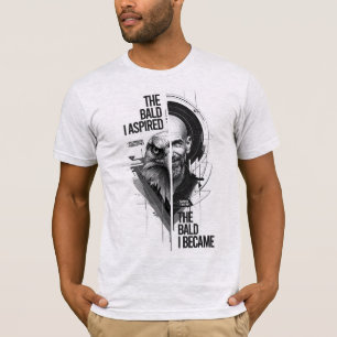 Der Glatzkopf, der ich wurde – Premium Grafik T-Sh T-Shirt