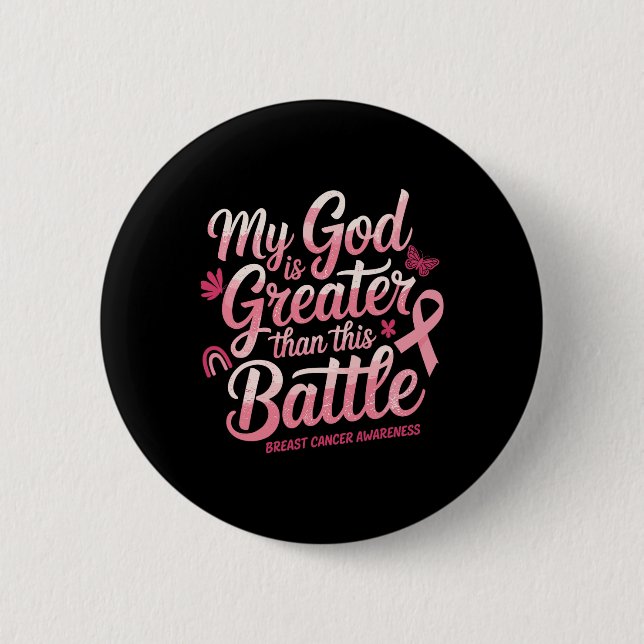 Der Glaube an den Brustkrebs unterstützt Brustkreb Button (Vorderseite)