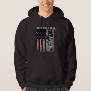 Der Glaube an die Angst der amerikanischen Fahne S Hoodie