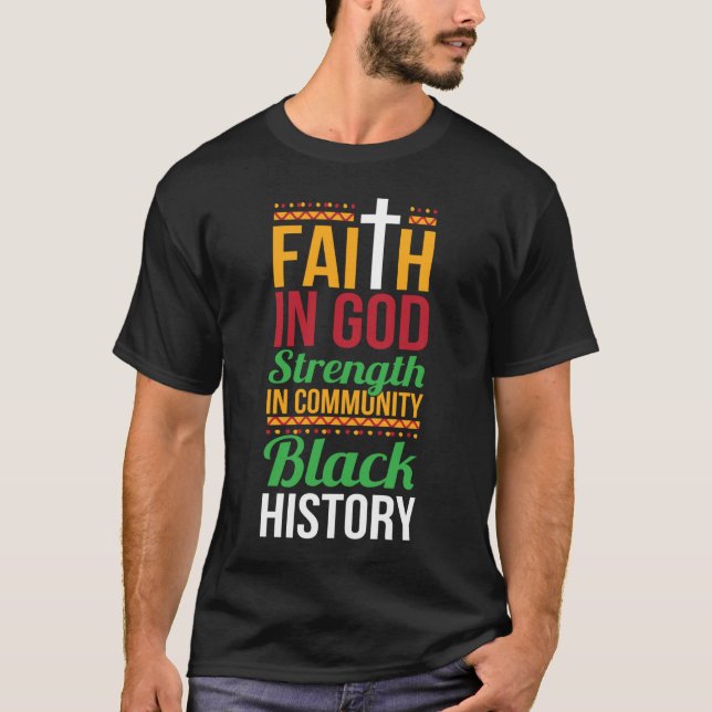 Der Glaube an die Kraft Gottes in der Gemeinschaft T-Shirt (Vorderseite)