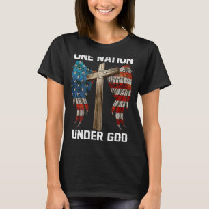 Der Glaube an die US-amerikanische Flagge überquer T-Shirt