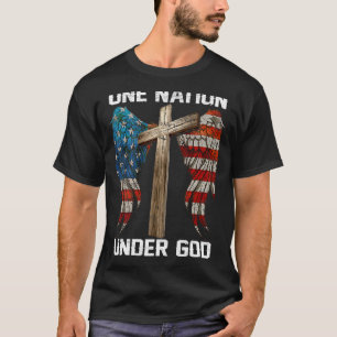 Der Glaube an die US-amerikanische Flagge überquer T-Shirt