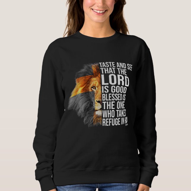 Der Glaube an Gott - Psalm Christliche Bibel Sweatshirt (Vorderseite)
