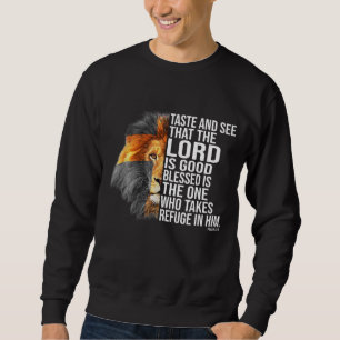 Der Glaube an Gott - Psalm Christliche Bibel Sweatshirt