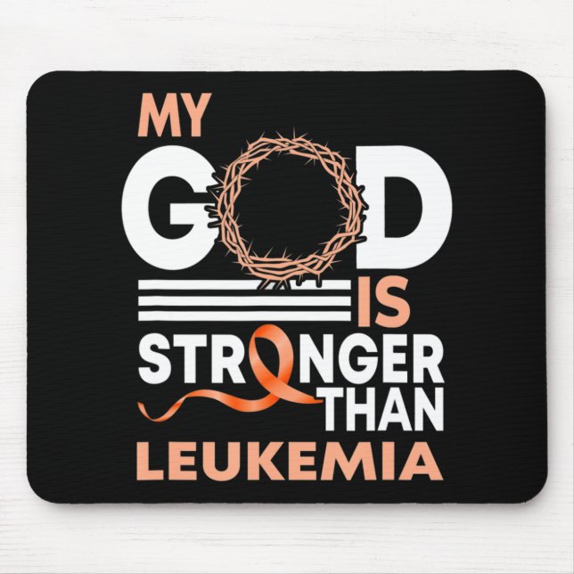 Der Glaube an meinen Gott ist stärker als das Bewu Mousepad (Vorne)