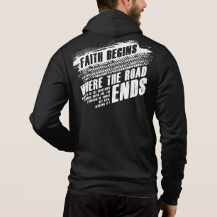 Der Glaube beginnt dort, wo die Straße endet - da Hoodie