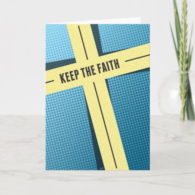 Der Glaube behalten Feiertagskarte (Vorderseite)