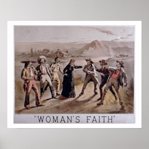 "Der Glaube der Frau" (Farbelitho) Poster