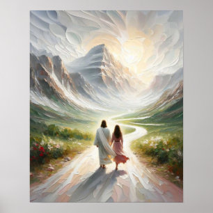 Der Glaube, die moderne Christliche Kunst, Jesus C Poster