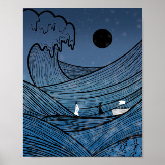 Der Glaube durch den Sturm Poster