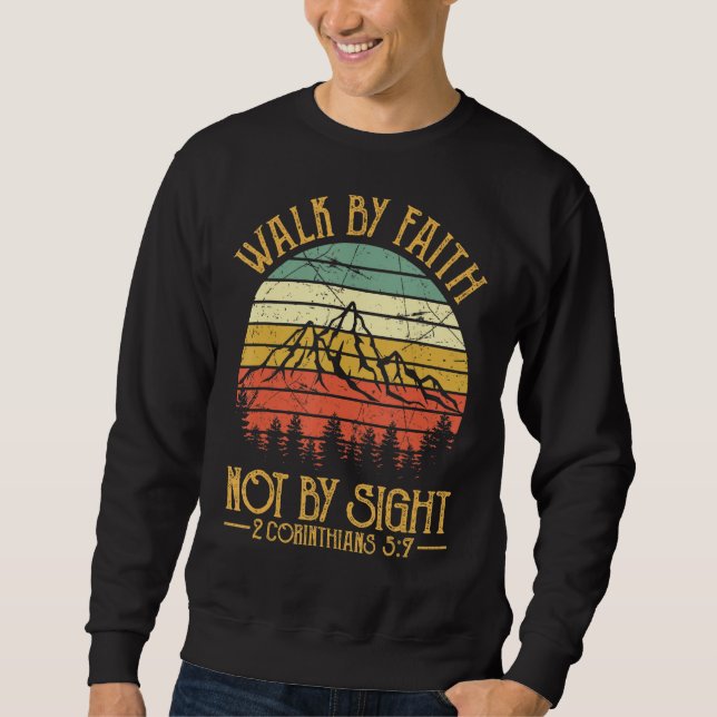 Der Glaube geht nicht Christlich durch die Bibel. Sweatshirt (Vorderseite)