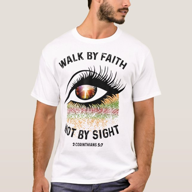 Der Glaube geht nicht Christlich durch die Bibel. T-Shirt (Vorderseite)
