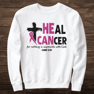 Der Glaube Inspiriert "Heilkrebs" rosa Schleife un Sweatshirt