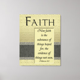 Der Glaube ist die Substanz, die auf den Kanvas ge Leinwanddruck