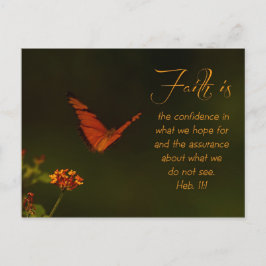 Der Glaube ist...Inspirationsskriptur Postkarte