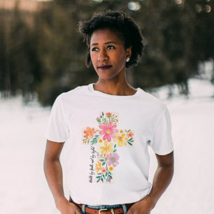 Der Glaube Jesus ist ein leichtes Blumenkreuz Tri-Blend Shirt