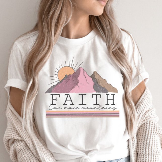 Der Glaube kann Christliches Zitat bewegen T-Shirt (Von Creator hochgeladen)