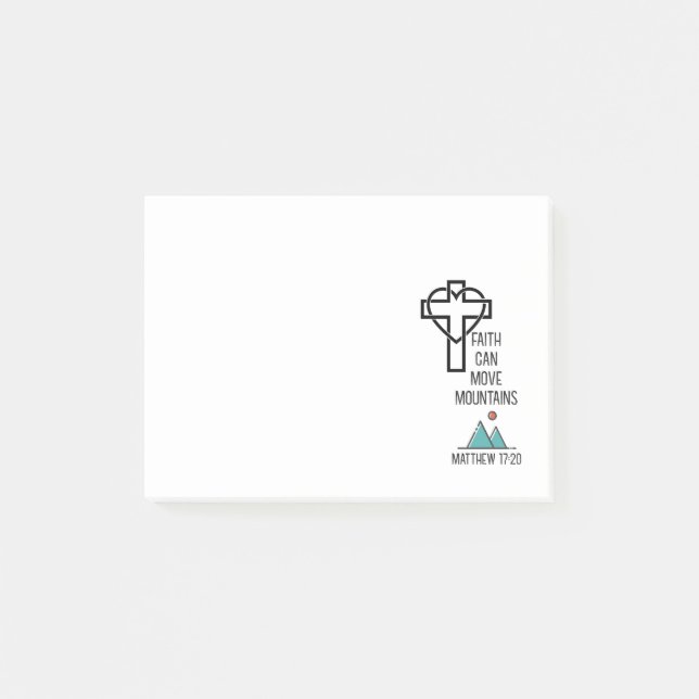 Der Glaube kann das Christliche Bibelangebot verän Post-it Klebezettel (Vorderseite)