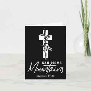 Der Glaube kann die Berge bewegen Jesus Gott Bibel Karte