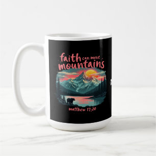 Der Glaube kann die Berge bewegen Matthew 17:20 Bi Kaffeetasse