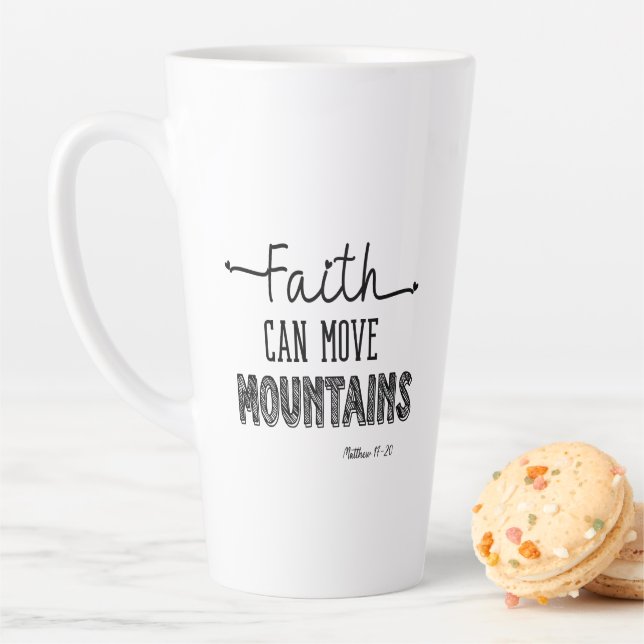 Der Glaube kann die Berge bewegen Milchtasse (Beispiel)