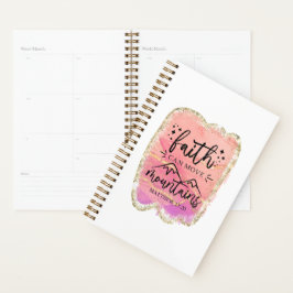 Der Glaube kann die Berge bewegen Planer