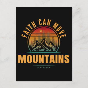 Der Glaube kann die Berge bewegen Postkarte
