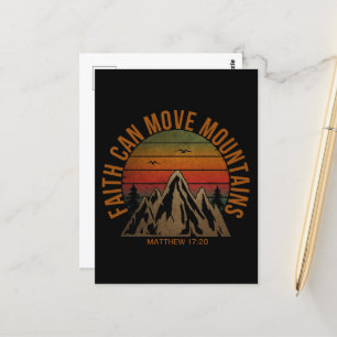 Der Glaube kann die Berge bewegen Postkarte