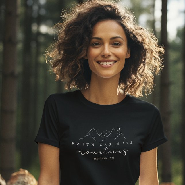 Der Glaube kann die Berge bewegen T-Shirt (Share your faith with this stylish tee available in various styles and colors. )