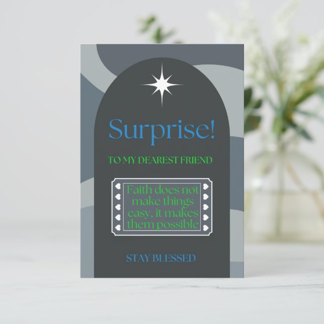 Der Glaube macht das Unmögliche möglich (Stehend Vorderseite)