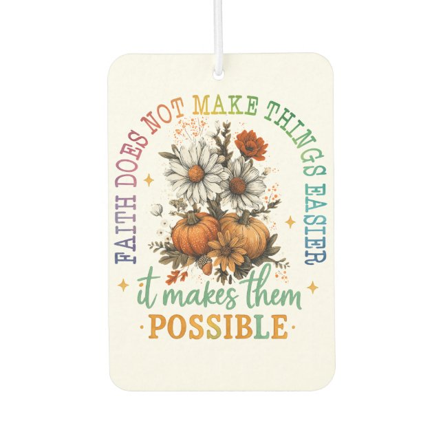 Der Glaube nicht... Autolufterfrischer (Vorderseite)