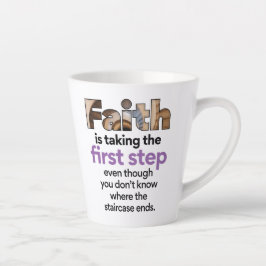 "Der Glaube nimmt den ersten Schritt.." Grafik (3. Milchtasse