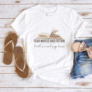 Der Glaube T - Shirt für Frauen   Angst schreibt s