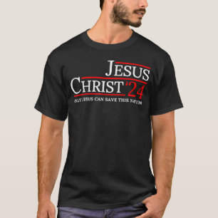 Der Glaube über die amerikanische Flagge Christus T-Shirt