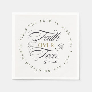 Der Glaube über die Angst Bibel Verse Motivierend Serviette