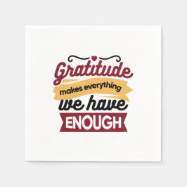 Der Glaube und die Dankbarkeit von Kunstwerken - C Serviette