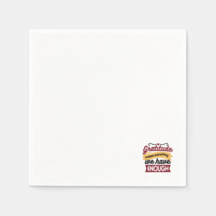 Der Glaube und die Dankbarkeit von Kunstwerken - C Serviette