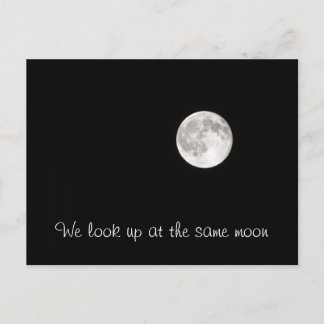 Der gleiche Mond Postkarte