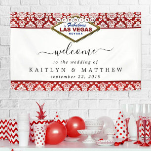 Der Glitzer Damask Las Vegas Wedding Collection Banner