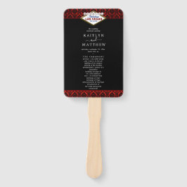 Der Glitzer Damask Las Vegas Wedding Collection Fächer