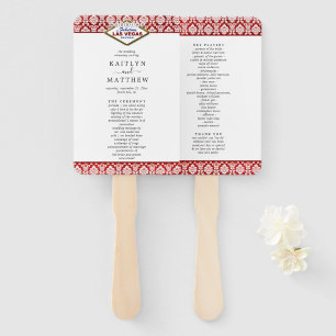 Der Glitzer Damask Las Vegas Wedding Collection Fächer