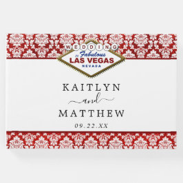 Der Glitzer Damask Las Vegas Wedding Collection Gästebuch