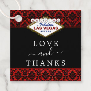 Der Glitzer Damask Las Vegas Wedding Collection Geschenkanhänger