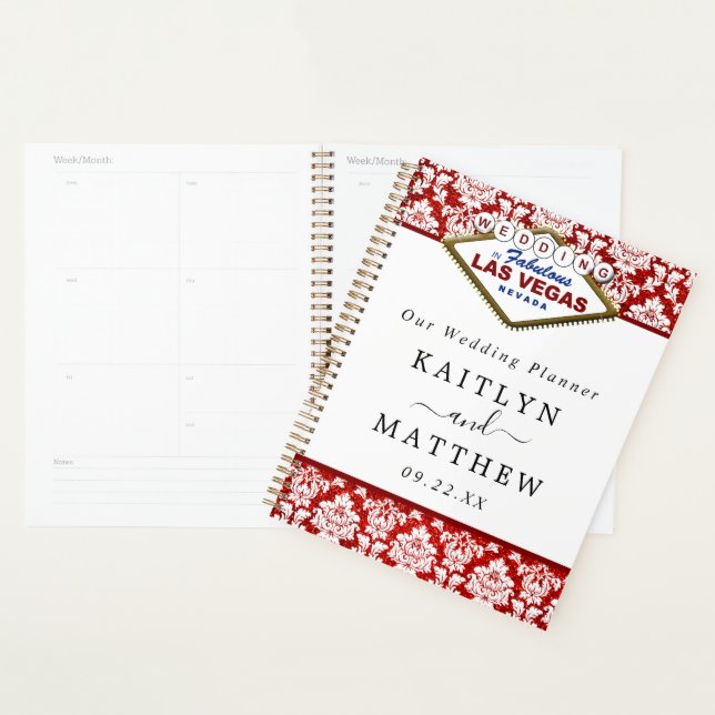 Der Glitzer Damask Las Vegas Wedding Collection Planer (Anzeige)