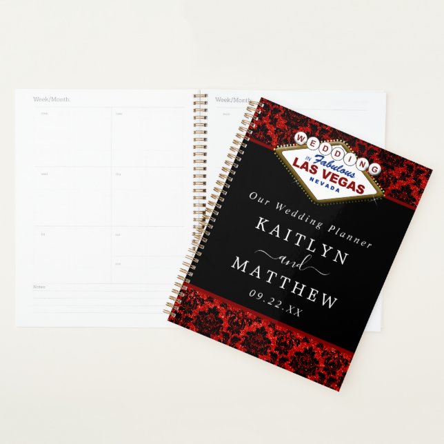 Der Glitzer Damask Las Vegas Wedding Collection Planer (Anzeige)
