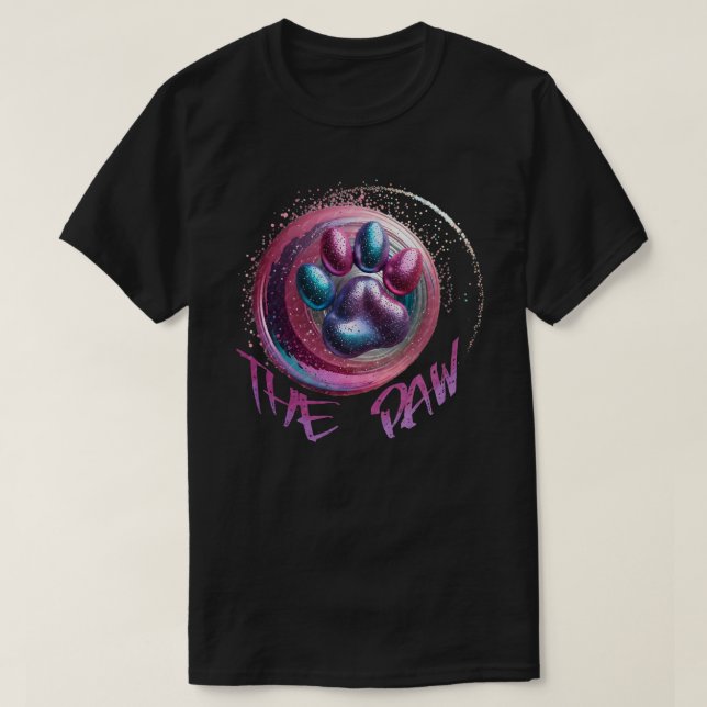 Der Glitzer-Look-T - Shirt von Paw (Design vorne)
