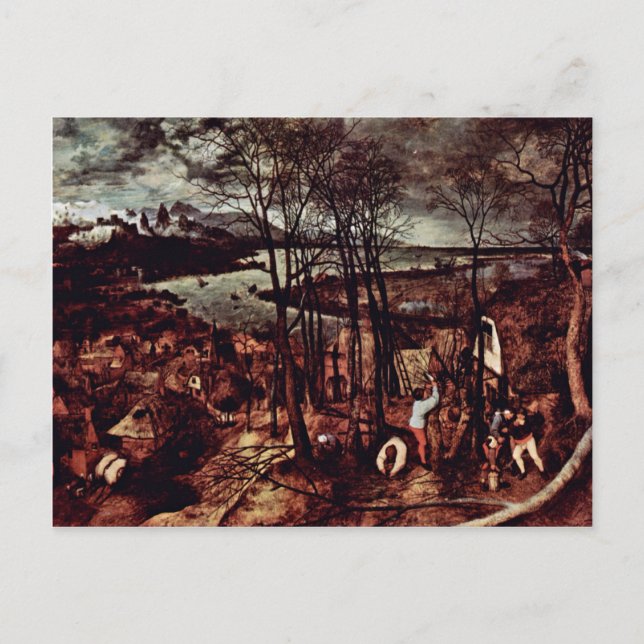 Der Gloomy Day (Monat Februar oder März) von Bru Postkarte (Vorderseite)