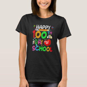 Der glückliche 100. Schullehrer kids Smarter Cos T-Shirt