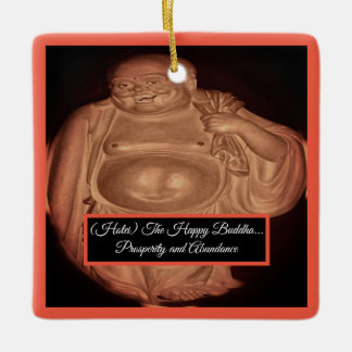 Der glückliche Buddha Keramikornament