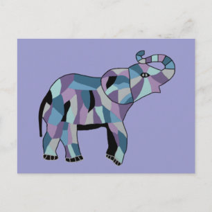 Der glückliche Elefant Postkarte